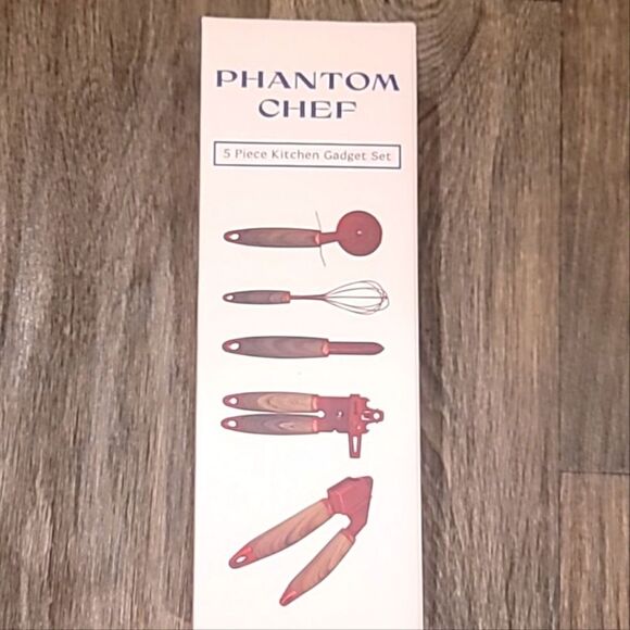 Phantom Chef 5 Piece Kitchen Gadget Set- Red - Picture 13 of 14
